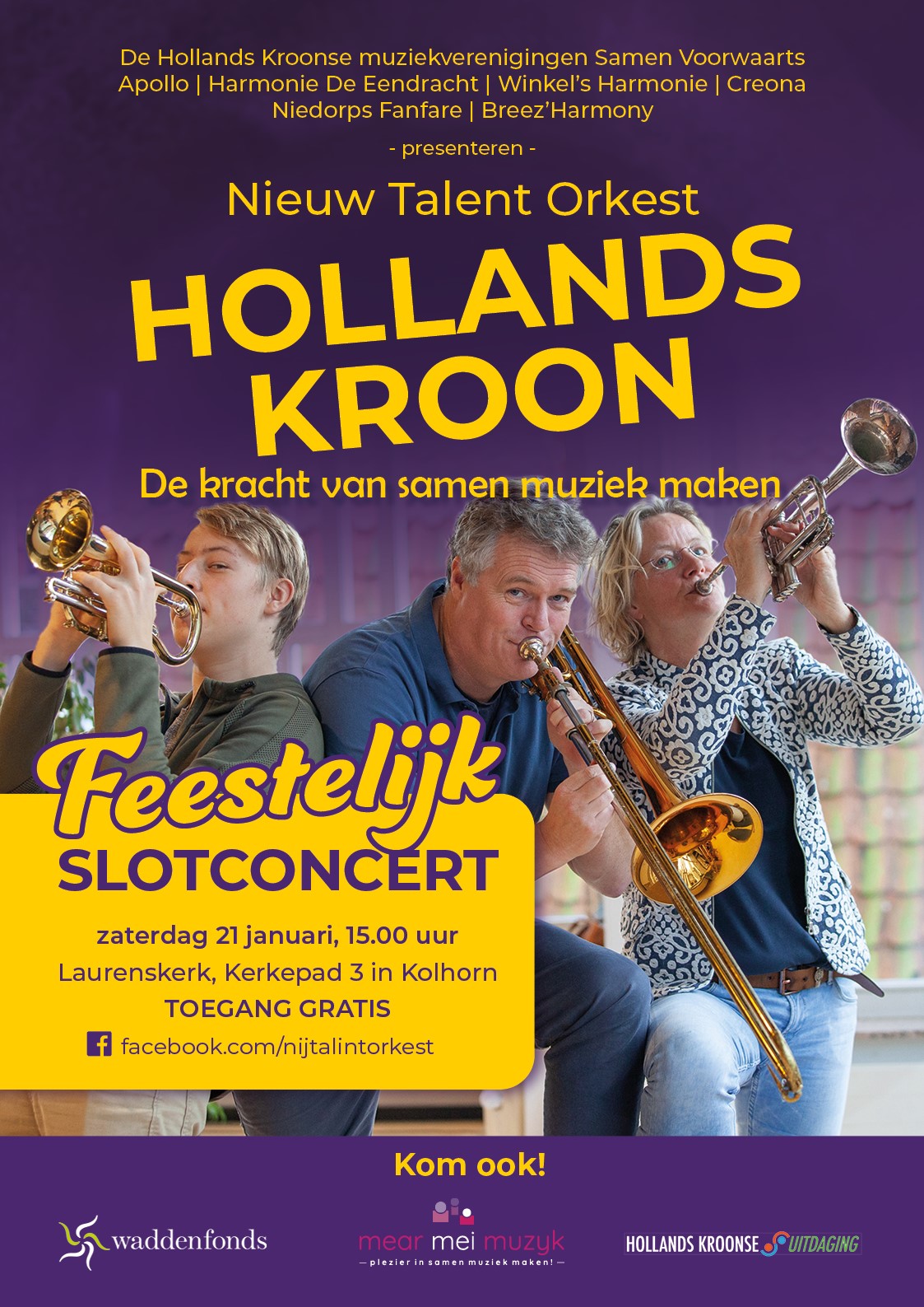 Slotconcert Nieuw Talent Orkest Hollands Kroon