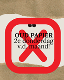 Oud Papier inzameling 8 januari 2026 -GEANNULEERD