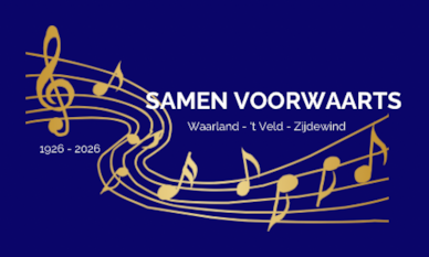 SVW nieuw blauw achtergrond goud-geel witte letters