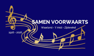 SVW nieuw blauw achtergrond goud-geel witte letters